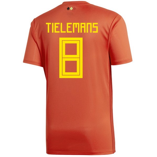 Camiseta Bélgica 1ª Tielemans 2018 Rojo